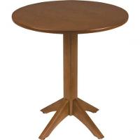 Mesa De Madeira Tramontina London Redonda Em Tauarí Amêndoa 2 Lugares 70cm - 1