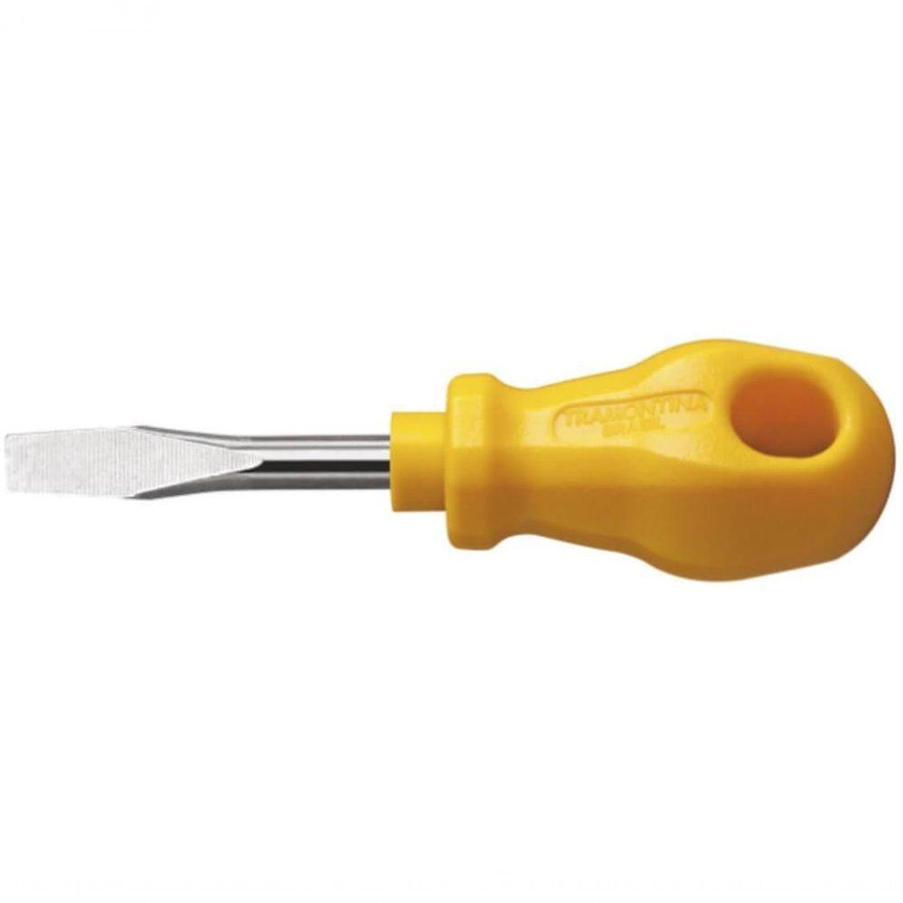 Chave De Fenda Toco Tramontina Master Yellow 1-4x1.1-2" Com Ponta Chata - 1