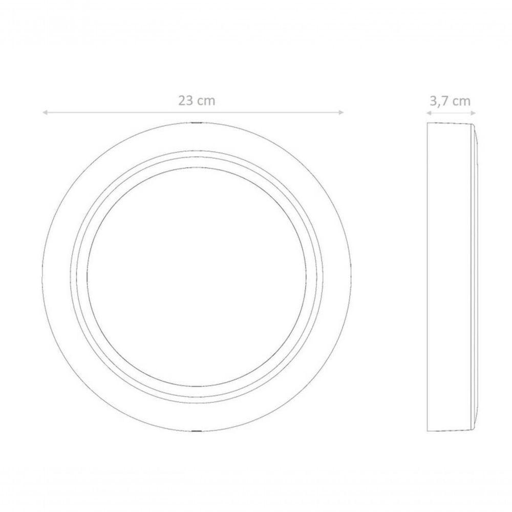 Plafon Led Tramontina Redondo De Sobrepor 2000 Lm 24 W Bivolt 6500 K Luz Branca - 1