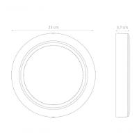 Plafon Led Tramontina Redondo De Sobrepor 2000 Lm 24 W Bivolt 6500 K Luz Branca - 1