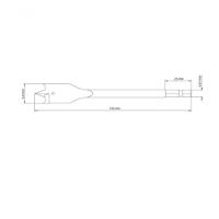 Broca Para Madeira Com Ponta Chata 1-4" 150 Mm Tramontina Master Em Aço - 4