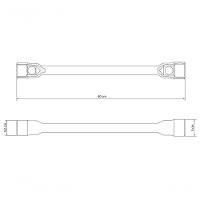 Chave De Roda Tramontina 27x33 Mm Master Aço Cromado Com Furo Para Manípulo E Corpo Forjado - 2