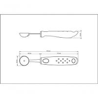 Boleador Tramontina Utilitá 2,9cm Em Aço Inox Preto - 3