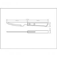 Faca Tramontina Polywood 4 Aço Inox Cabo Castanho - 2