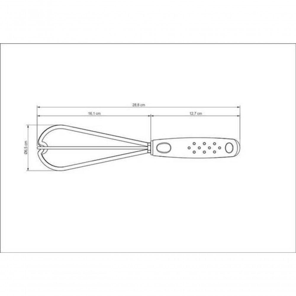 Batedor Manual Tramontina Utilitá Em Nylon Com Cabo Vermelho - 2