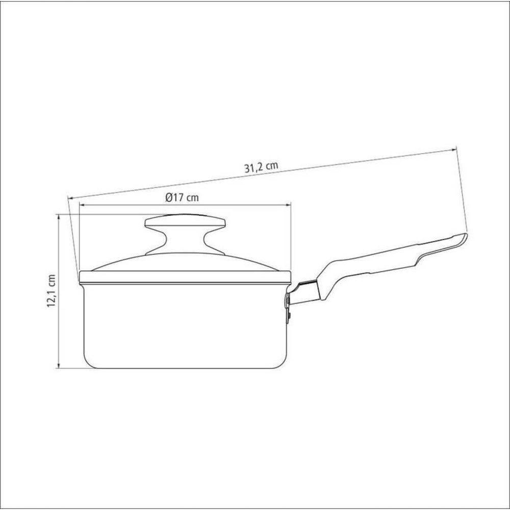 Panela Tramontina Loreto Antiaderente 16cm Com Tampa - 4