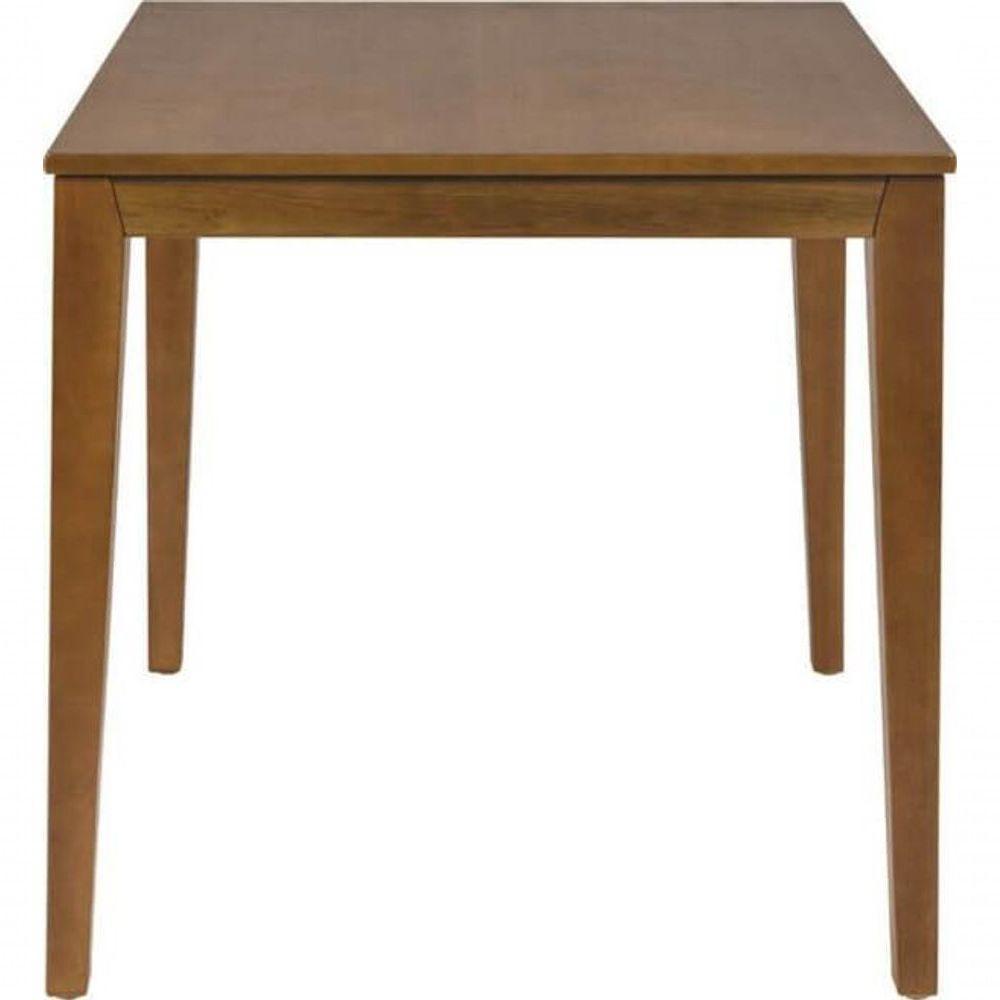 Mesa De Madeira Tramontina London Quadrada Em Tauarí Amêndoa 4 Lugares 70cm - 3