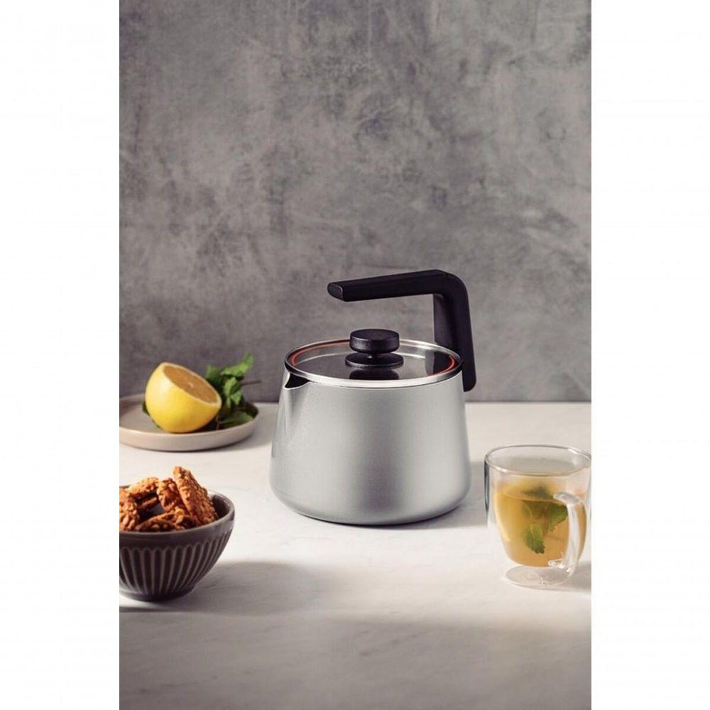 Chaleira Tramontina Em Alumínio 2,3 L Com Revestimento Antiaderente Off White - 2