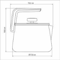 Chaleira Tramontina Em Alumínio 2,3 L Com Revestimento Antiaderente Off White - 5