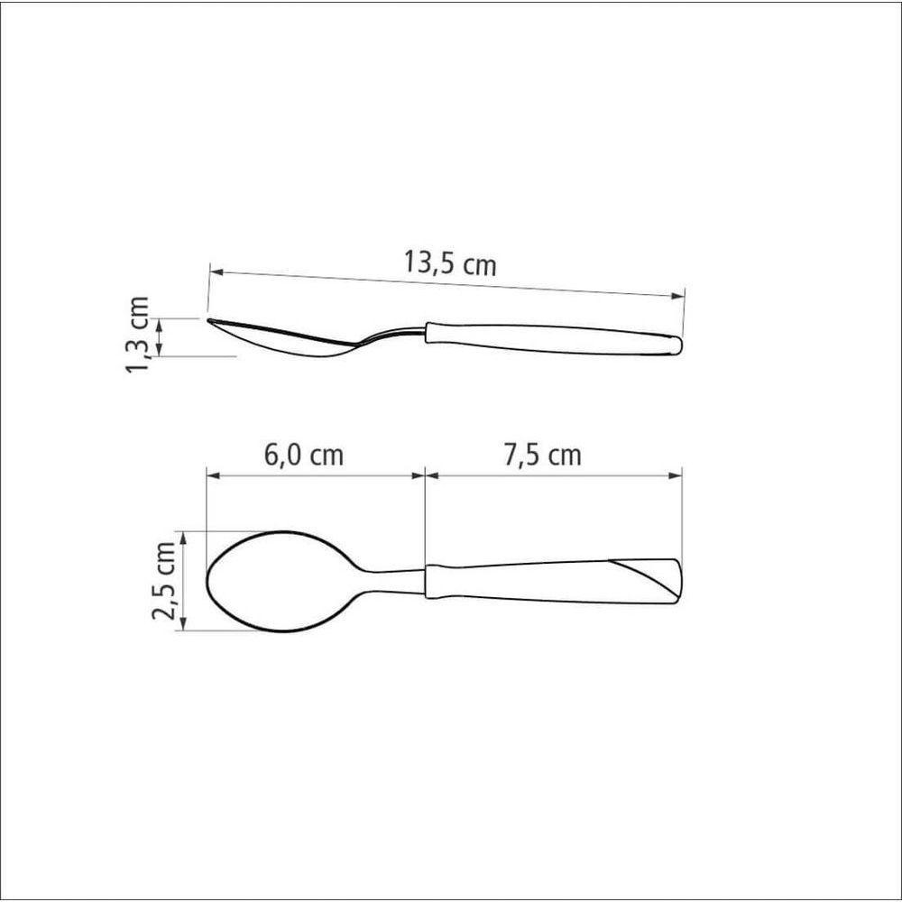 Colher Para Chá Tramontina Inox New Kolor Azul - 2