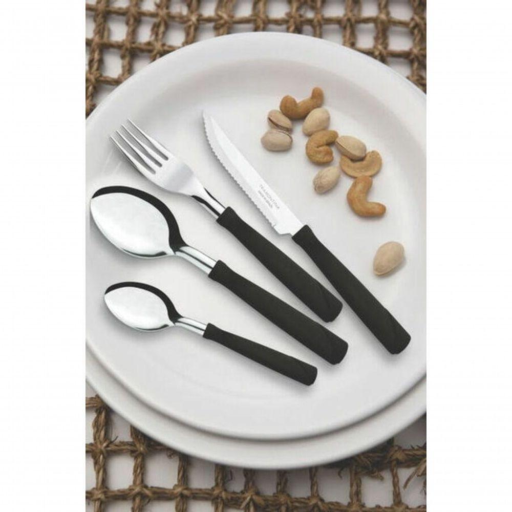 Garfo De Mesa Tramontina Inox New Kolor Preto - 2