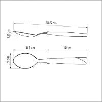 Colher De Mesa Tramontina Inox New Kolor Azul - 2