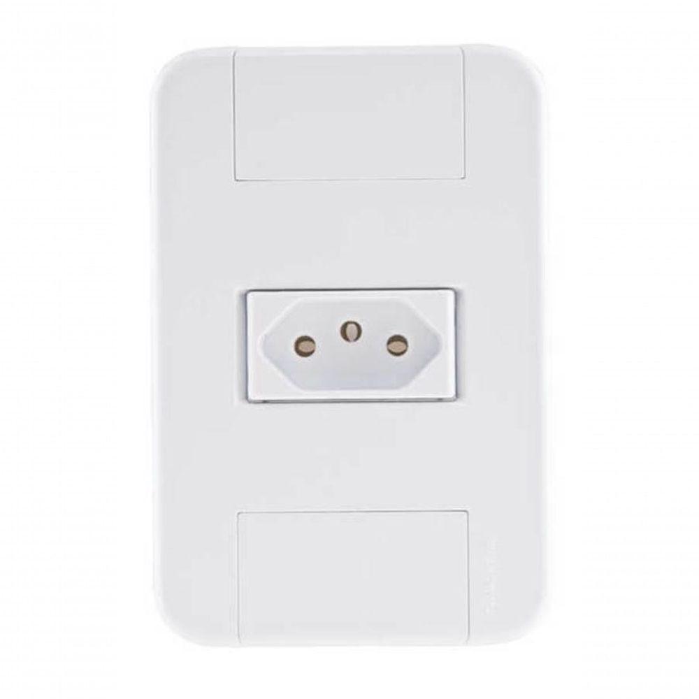 Conjunto 4x2 1 Tomada 2p+t 20 A 250 V Tramontina Tablet Branco - 1