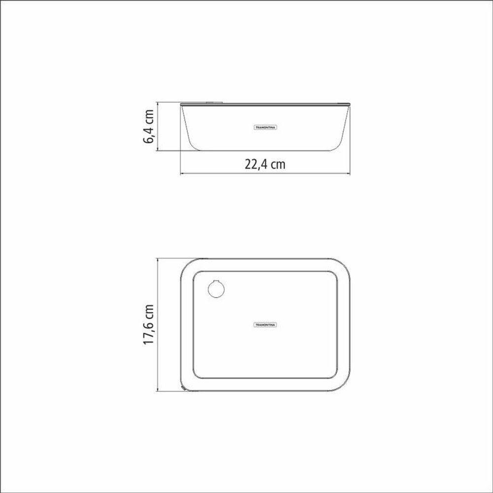 Pote De Vidro Tramontina Vittra 1,4 Litros Com Tampa Hermética De Silicone - 5
