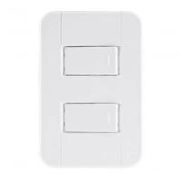Conjunto 4x2 1 Interruptor Simples 10 A 250 V 1 Interruptor Paralelo 10 A 250 V Tramontina Tablet - 1