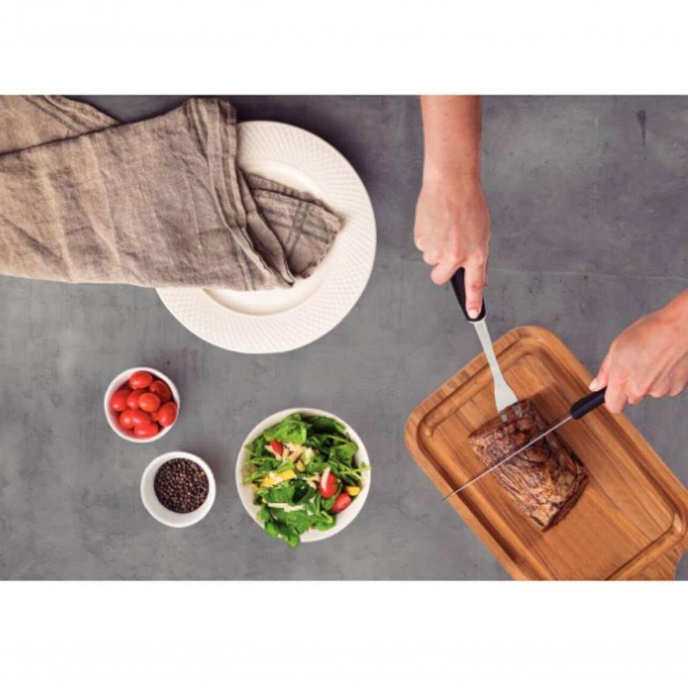 Garfo Trinchante Tramontina Utilitá Em Aço Inox Preto - 2