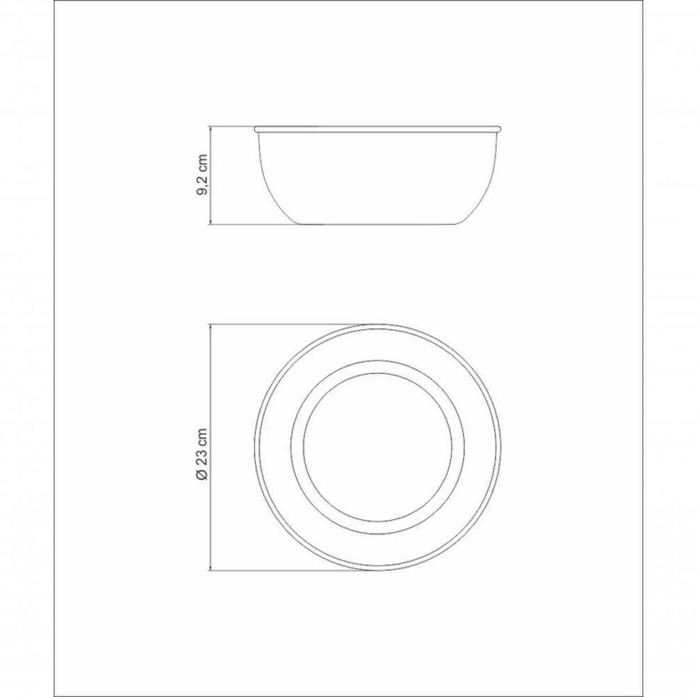 Pote Tramontina Freezinox Redondo Em Inox Com Acabamento Fosco Sem Tampa 2,9 Litros - 2