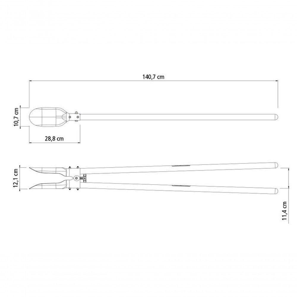 Cavadeira Articulada Tramontina Com Batente De Plástico E Cabos De Madeira 120cm - 5