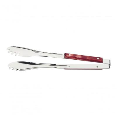 Pegador De Carne Tramontina Churrasco Aço Inox Com Cabo Polywood Vermelho
