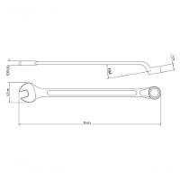 Chave Combinada Tramontina Master 14mm Com Pescoço Corpo Forjado Em Aço Especial Cromado - 3