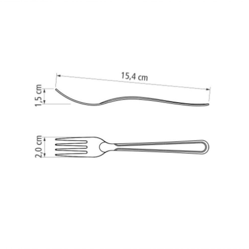 Garfo Para Sobremesa Tramontina Búzios Em Aço Inox - 2