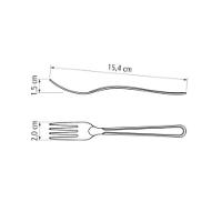 Garfo Para Sobremesa Tramontina Búzios Em Aço Inox - 2
