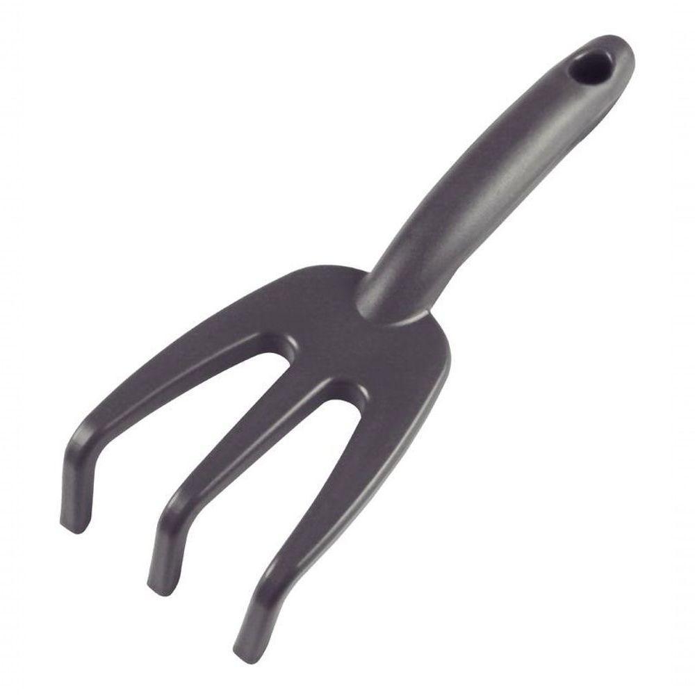 Ancinho Com 3 Dentes Para Jardinagem Tramontina Em Plástico Grafite - 1