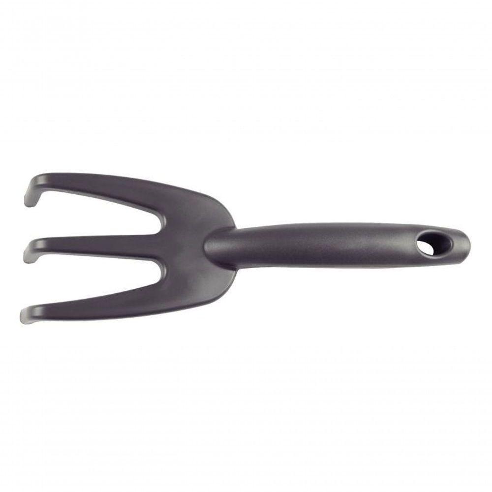 Ancinho Com 3 Dentes Para Jardinagem Tramontina Em Plástico Grafite - 3