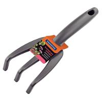 Ancinho Com 3 Dentes Para Jardinagem Tramontina Em Plástico Grafite