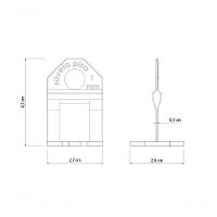 Base Espaçadora Plástica Tramontina Estreita Eco 1mm Saco Com 100 Unidades - 3