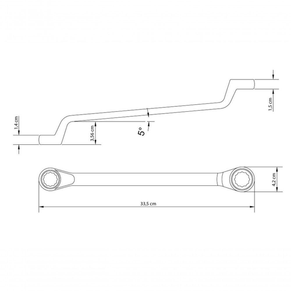 Chave Estrela Tramontina Master 25x28mm Corpo Em Aço Especial Cromado - 2