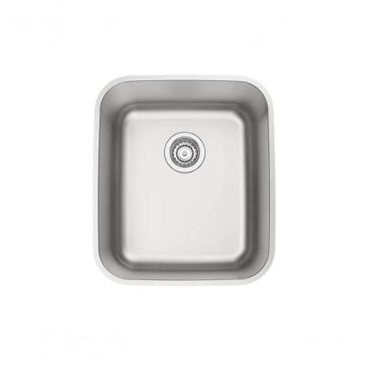 Cuba De Embutir Tramontina Dora 34 Bl R6 Em Inox Acabamento Escovado Com Válvula 34x40cm