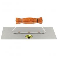 Desempenadeira Metálica De Base Lisa Tramontina Sem Dentes Com Cabo De Madeira - 1