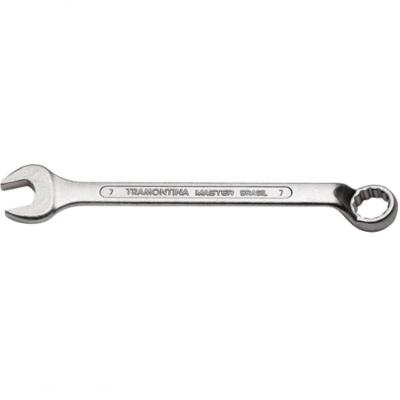 Chave Combinada 7mm Tramontina Master Com Pescoço Corpo Forjado Em Aço Especial Cromado