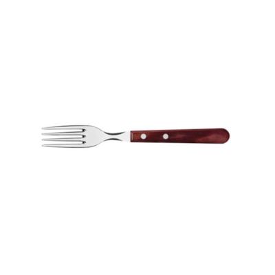 Garfo Jumbo Tramontina Churrasco Aço Inox Cabo Vermelho