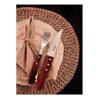 Garfo Jumbo Tramontina Churrasco Aço Inox Cabo Vermelho - 2