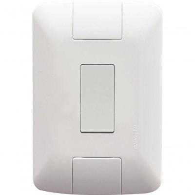 Conjunto 4x2 1 Interruptor Simples Tramontina Aria 6 A 250 V Branco