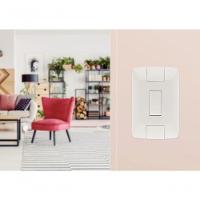 Conjunto 4x2 1 Interruptor Simples Tramontina Aria 6 A 250 V Branco - 4