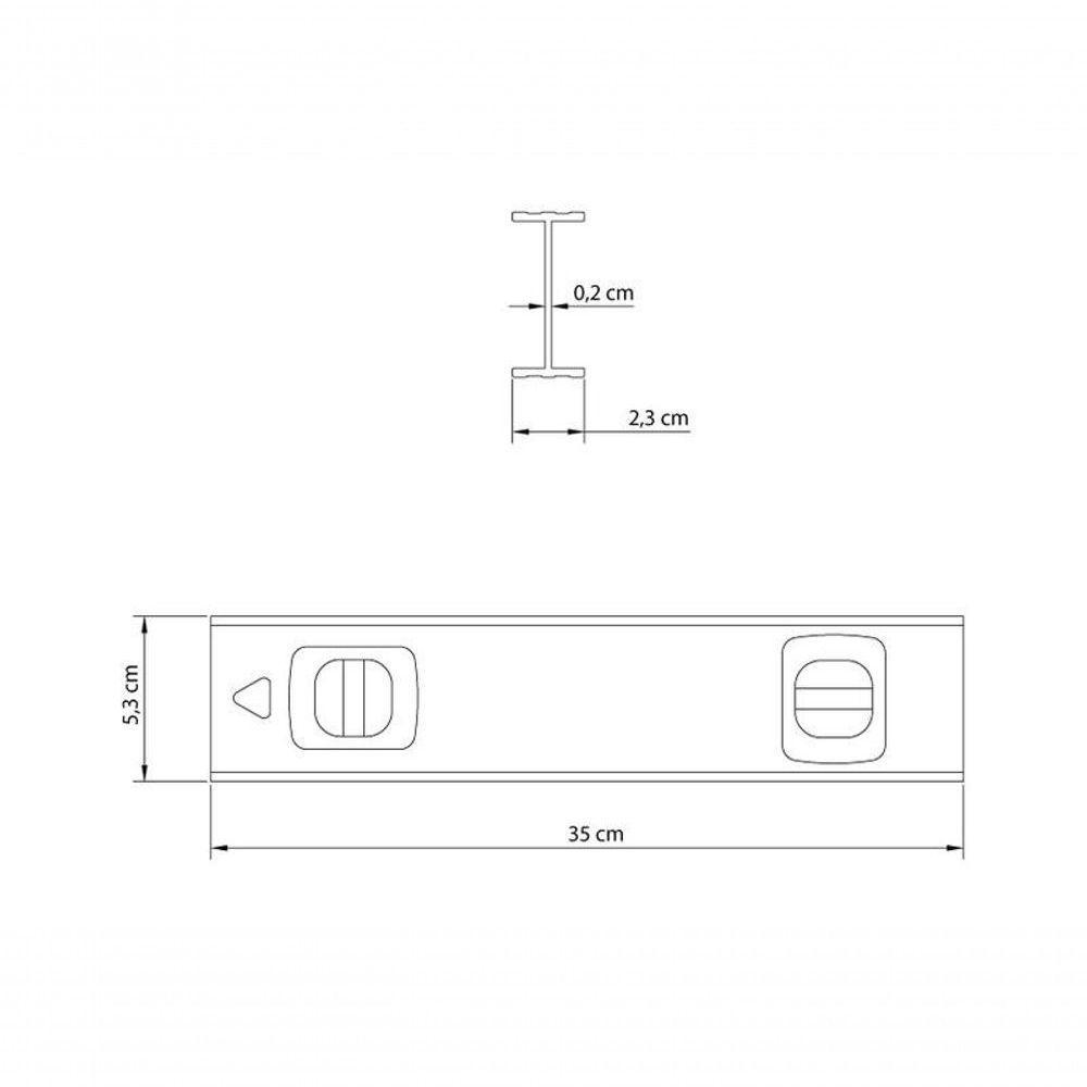 Nível Tramontina Alumínio Master Com Duas Ampolas 14 - 3