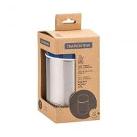 Pote Térmico Tramontina Em Aço Inox Com Tampa Azul 8,8cm 400ml - 3