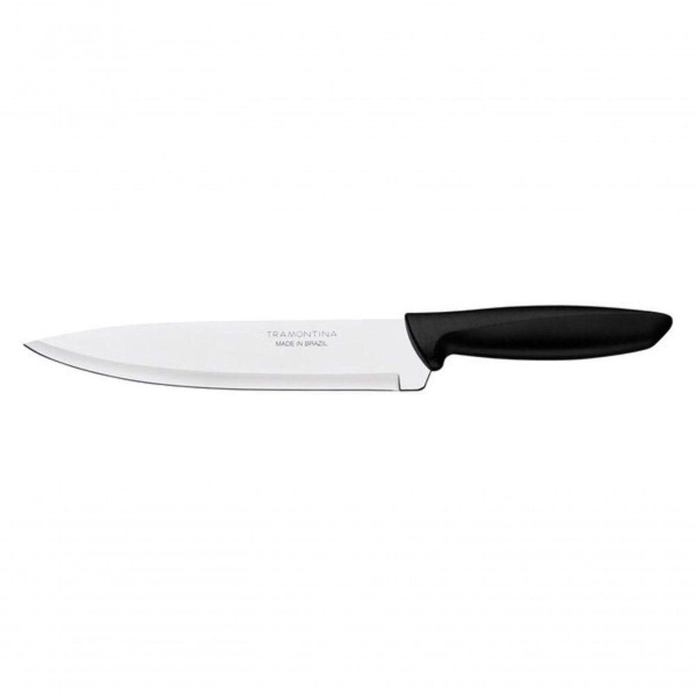 Faca Chef Tramontina Em Aço Inox 8" Preto Plenus - 1