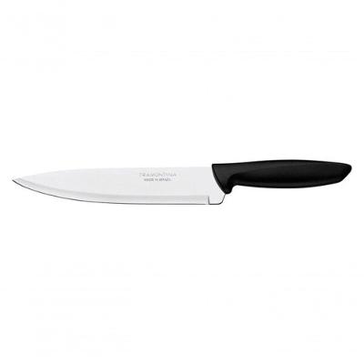 Faca Chef Tramontina Em Aço Inox 8" Preto Plenus