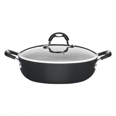 Arrozeira Tramontina Mônaco Induction Em Alumínio Antiaderente Starflon Premium Preto Com Tampa 28cm