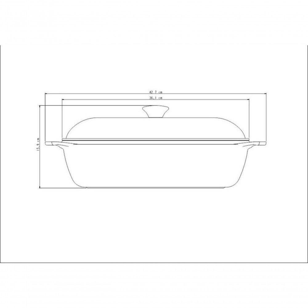 Caçarola Quadrada Tramontina Lyon Em Alumínio Com Revestimento Dourado 28cm - 4