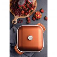 Caçarola Quadrada Tramontina Lyon Em Alumínio Com Revestimento Dourado 28cm - 2