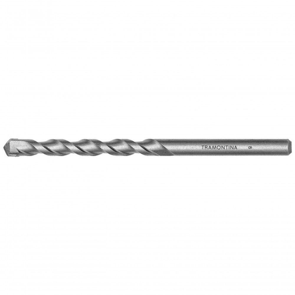 Broca Para Concreto 12x150 Mm 15-32" Tramontina Master Em Aço Com Acabamento Jateado Din 8039 - 1