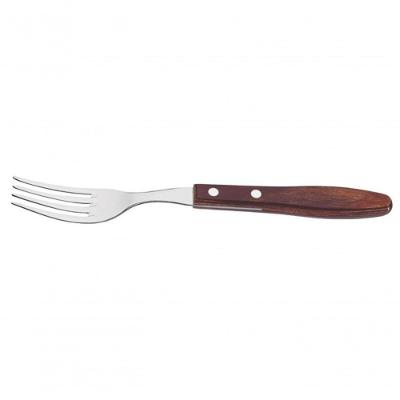 Garfo Jumbo Tramontina Churrasco Aço Inox Polywood Vermelho