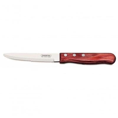 Faca Jumbo Tramontina 5 Aço Inox Cabo Vermelho Polywood