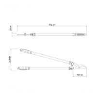 Tesourão De Poda Tipo Bypass Tramontina Em Aço Com Cabo Metálico 60cm - 5