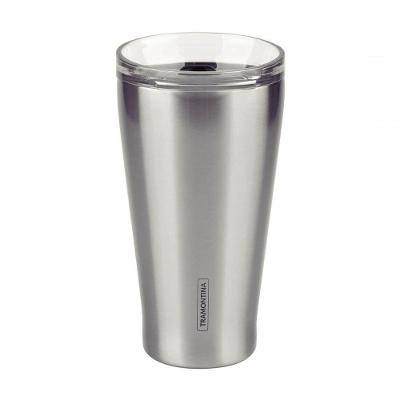 Copo Térmico Em Aço Inox Tramontina Exata Com Tampa 550ml